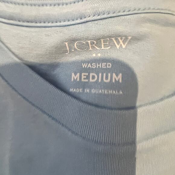 NWT J. Crew Men's Serenity Blue Washed Jersey Crewneck Tee - SIZE LARGE - Picture 8 of 9